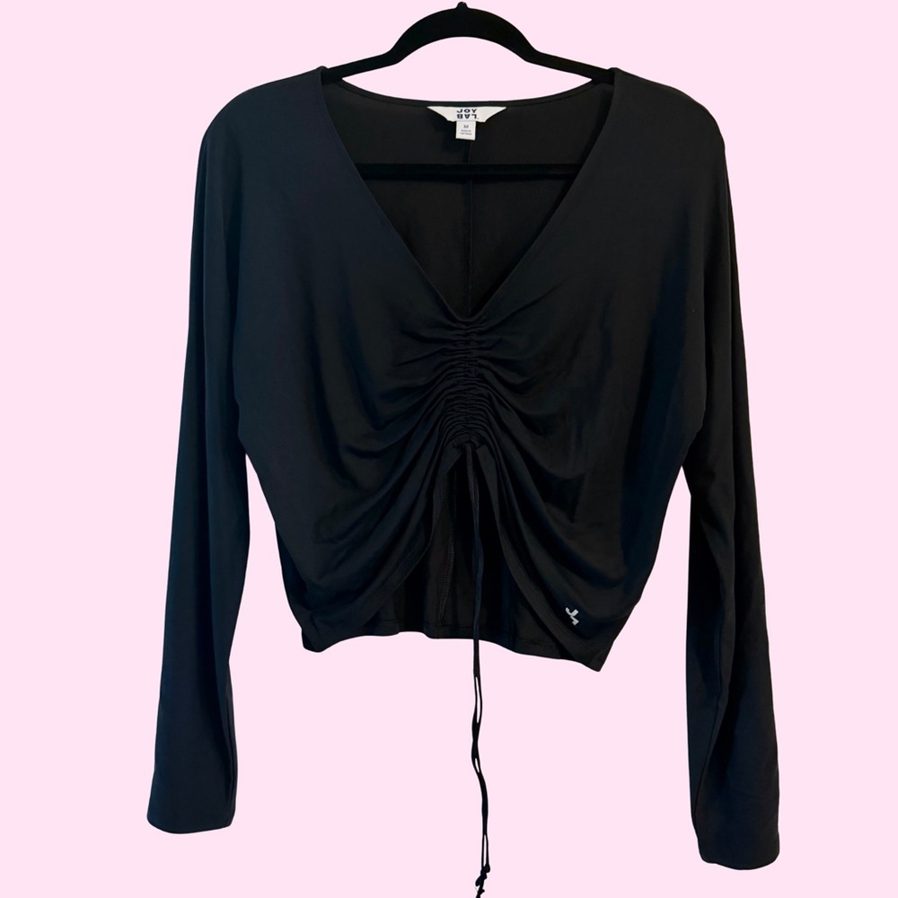 Joy Lab Scrunch Front Crop Top